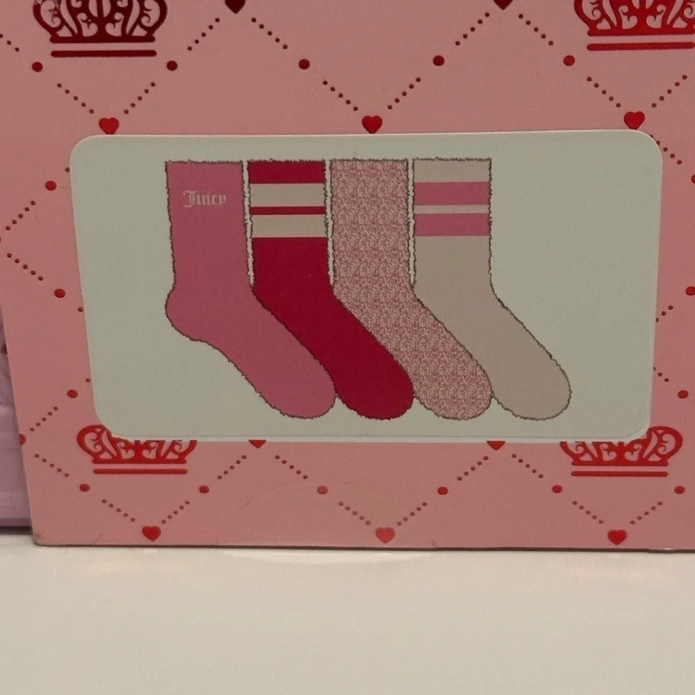 Juicy Couture Pink Cozy Socks Set